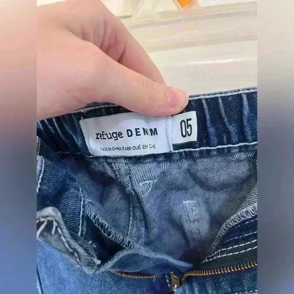 Refuge Denim mom jeans cargo style with pockets size‎ 5 - Picture 3 of 7